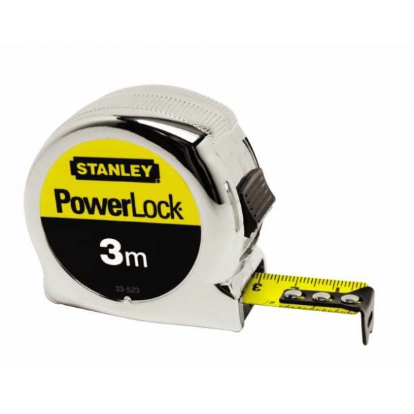 Stanley 0-33-522 - Рулетка Micro POWERLOCK 3м/19мм (в/уп)